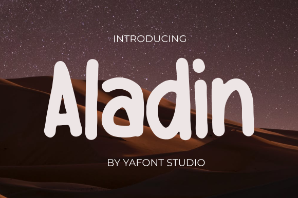 Aladin: A Vibrant Display Font for Your Brand