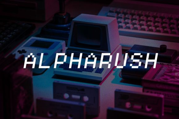 Alpharush: A Retro Display Font for Memorable Branding