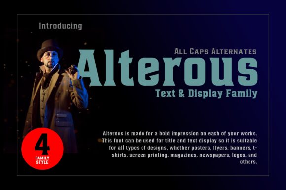 Alterous: The Bold and Vintage Font for Memorable Branding