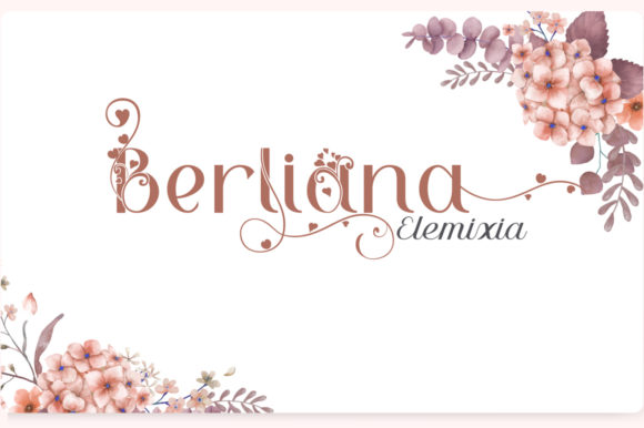 Berliana Elemixia: An Elegant Display Font for Web Design