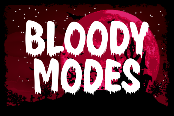 Bloody Modes: A Spooky and Bold Display Font for Editorial Design