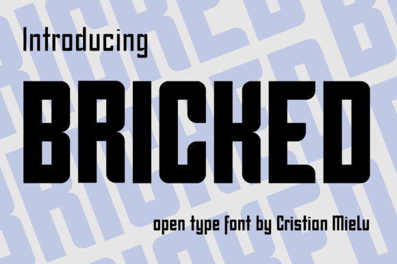 Boost Your Brand with Bricked: A Bold and Quirky Display Font
