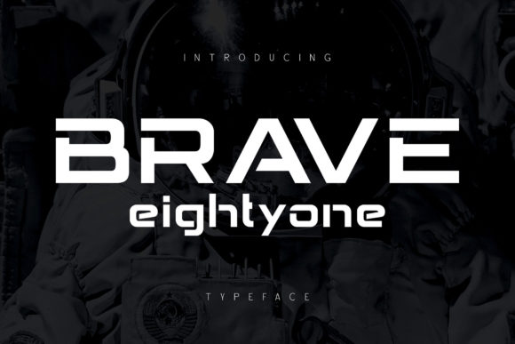 Brave Eighty One: A Futuristic Display Font for Bold Branding