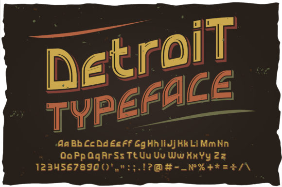Bring Bold Charm to Your Creations with Detroit Font