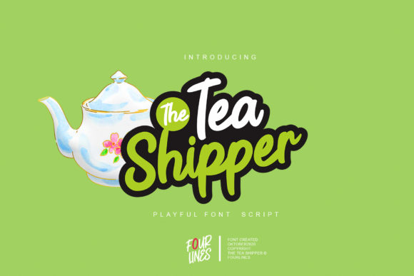 Bring Charm to Your Creations with The Tea Shipper Font