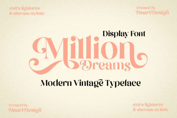 Bring Your Creations to Life with Million Dreams Font