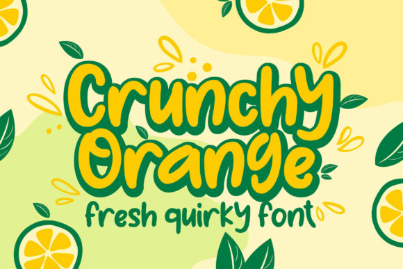 Crunchy Orange: A Vibrant Display Font for Engaging Content