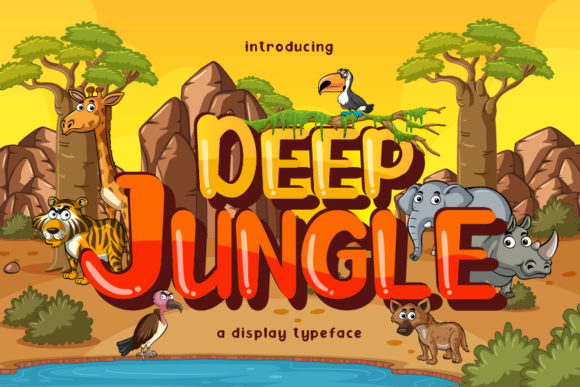Deep Jungle: A Playful Display Font for Engaging Content
