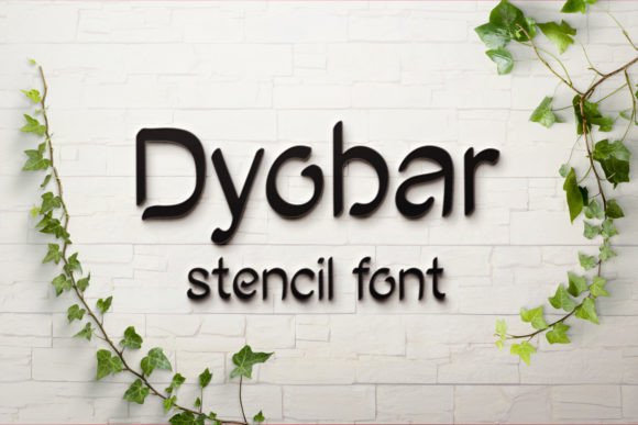 Discover Dyobar: A Versatile Stencil Font for Editorial Design