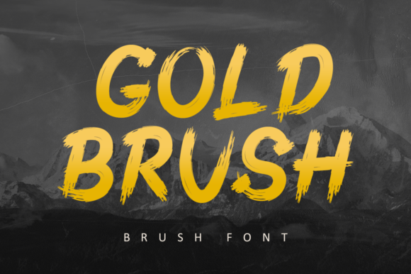 Discover Gold Brush: A Bold Display Font for Editorial Design