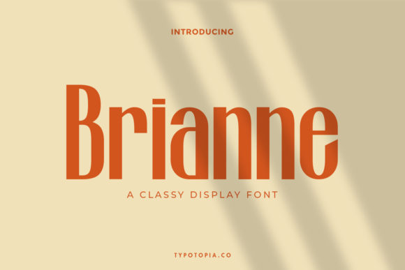 Enhance Your Brand with Brianne: A Bold and Classic Display Font