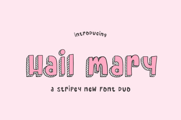 Hail Mary: A Bold and Chunky Display Font for Creative Web Design