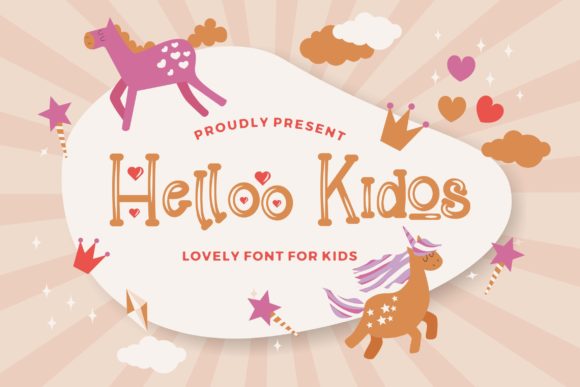 Helloo Kidos: A Joyful Display Font for Creative Web Design