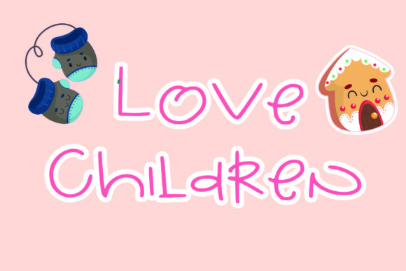 Love Children: A Whimsical Display Font for Engaging Campaigns