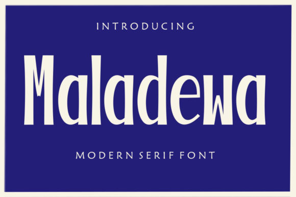 Maladewa: A Bold and Stylish Font for Editorial Design