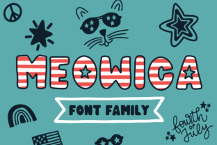 Meowica: A Patriotic and Playful Display Font
