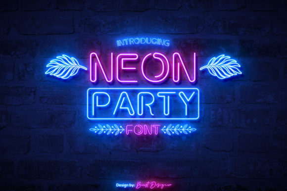 Neon Party: A Font That Lights Up Your Editorial Design