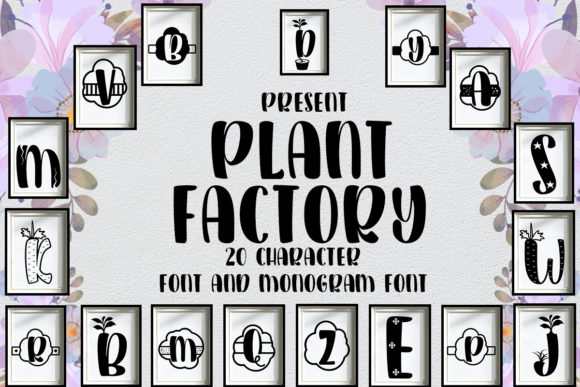Plant Factory: A Fun and Quirky Display Font for Engaging Campaigns