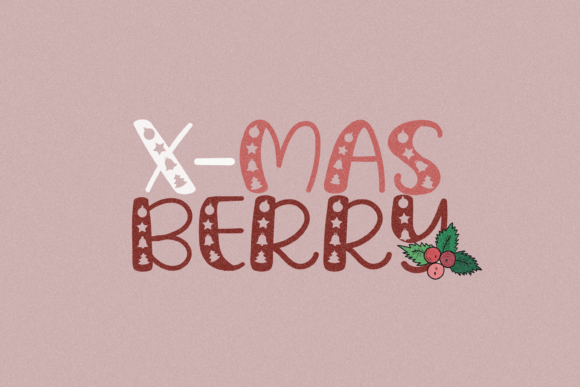 Transform Your Holiday Projects with X-Mas Berry Font
