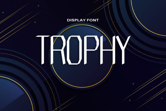 Trophy: A Modern Display Font for Striking Web Design