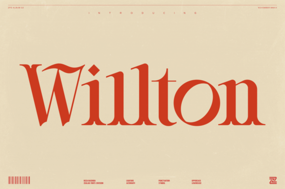 Willton: A Modern and Elegant Display Font for Web Design